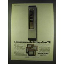1978 Sony Trinitron Color TV's Ad - A Remote Reason