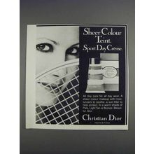 1980 Christian Dior Sport Day Crme Makeup Ad