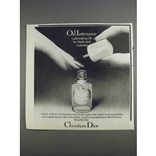 1980 Christian Dior Huile Vitale Ad - Oil Intensive