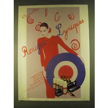 1980 Christian Dior Makeup Ad - Rouges Lyriques