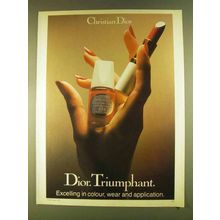 1980 Christian Dior Makeup Ad - Triumphant