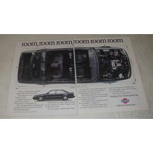 1989 Nissan Maxima 4-Door Sports Car Ad - room, room room, room room room