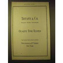 1924 Tiffany & Co. Ad - Quality Time-Tested