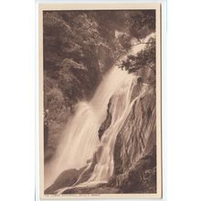 The Lower Waterfall at Devil's Bridge Cardiganshire Postcard DBJ