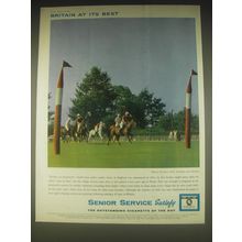 1962 Senior Service Cigarettes Ad - Britain at its best Polo at Woolmers Park