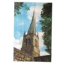 ST. MARY AND ALL SAINTS, CHESTERFIELD, DERBYSHIRE. unused vintage postcard =