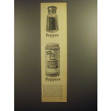 1963 Lawry's Seasoned Pepper Ad - Pepper Peppers