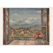 Christopher Nevinson View From Paris Window Victorian Painting Postcard