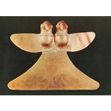 Antique Pectoral Sinu Culture Bogota Gold Museum Columbia Postcard