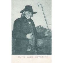 Blind Jack Metcalfe First Medieval Construction Road Builder Antique Postcard