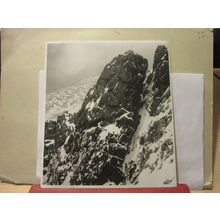 SCAFELL PINNACLE, LAKE DISTRICT B/W photograph by Reg Wilkinson, 16 X 18 CMS =