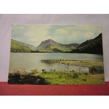 BUTTERMERE AND FLEETWITH, CUMBRIA used postcard by J Arthur Dixon 1967 pm =