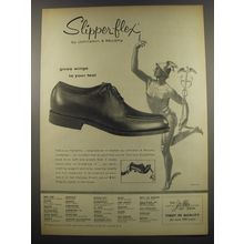 1955 Johnston & Murphy Slipperflex Shoes Ad - gives wings to your feet