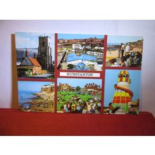 multiview, HUNSTANTON, Norfolk. unused postcard by Sapphire A2/13 #