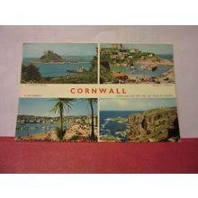 multiview, CORNWALL county used postcard by Jarrold 1975 pm =