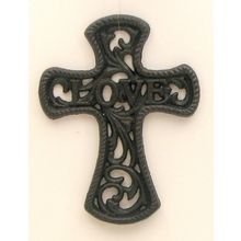 Small Cast Iron Love Cross