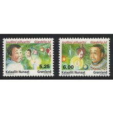 Greenland Christmas Ordinary gum 2v 2005 MNH SG#487-488
