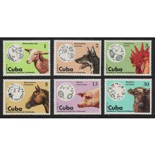 Caribic Veterinary Medicine Animals and Disease Cycles 6v 1975 MNH SG#2248-2253