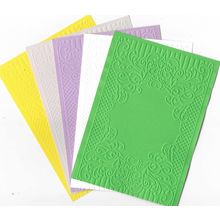 A6 Embossed Card. 10 Sheets. Frame. Cardmaking Scrapbooking Crafts Topper