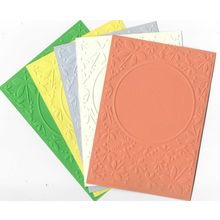 A6 Embossed Card. 10 Sheets. Frame. Cardmaking Scrapbooking Crafts Topper