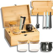 Premium Decorative Storage Box with Removable Tray, Lockable Lid, and Accessorie