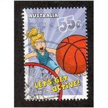 AUS 2009 55c 'LETS GET ACTIVE' FINE USED (EBID29-092)