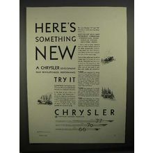 1929 Chrysler 77, 70, 66 Car Ad - Something New