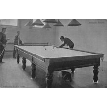 Billiard Pool Room Melbourne Fire Brigade Australia Old Postcard