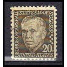 Used 1289 20c George Marshall Very Fine KA6136