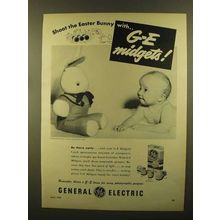 1950 General Photoflash Lamps Ad - Easter Bunny