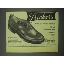 1960 Trickers Shoes Ad - Bench Made Shoes