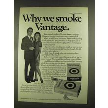 1972 Vantage Cigarettes Ad - Why We Smoke