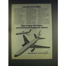 1974 McDonnell Douglas DC-9, DC-10 Jet Plane Ad