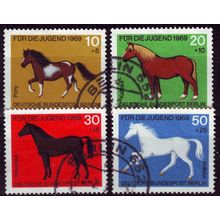 GERMANY BERLIN [1969] MiNr 0326-29 ( O/used ) [La] Tiere