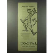 1954 Tootal Socks Ad - Nine lives of comfort