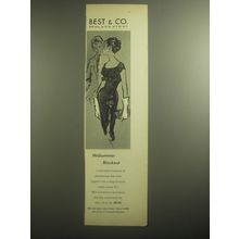 1959 Best & Co. Max Lawrence Dress Ad - Midsummer blackout