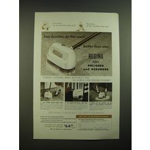 1955 Regina Polisher and Scrubber Ad - Two brushes do this work better than one