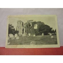 CHAPEL RUINS, BASINGSTOKE. HAMPSHIRE COUNTY COUNCIL SCHOOL ATTENDANCE card =