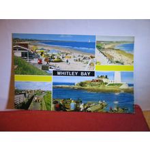 multiview WHITLEY BAY, NORTHUMBERLAND unused postcard by Bamforth 39A #