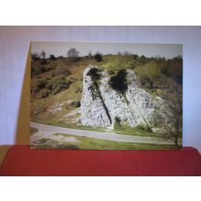 ROCK OF AGES, BURRINGTON COMBE, Somerset vintage unused postcard by DRG #