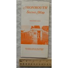 Vintage: Monmouth Street Map with index including a map of the District