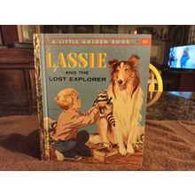 Little Golden Book Lassie & The Lost Explorer By Leon Lazarus (A) Edition 1958