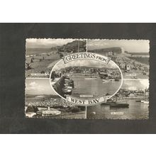 Postcard Dorset West Bay Multiview 1961