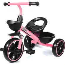 KRIDDO Tricycle for 2-5 Year Olds - Pink Toddler Trike with Gift for 24 Month to