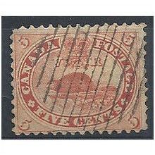 Canada (Colony Of) 1859 SG31 5c Pale Red Fine Used. .