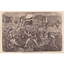 Bataille De Calven 1499 Antique Switzerland Medieval Battle Military Postcard