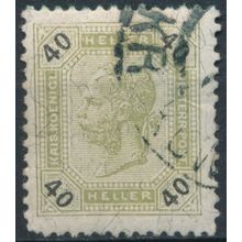 Emperor Franz Josef I: 40h - Austria 1899 - FH - MiNr 78A (A)