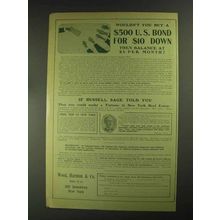 1903 Wood, Harmon Ad - NYC Real Estate, Russell Sage