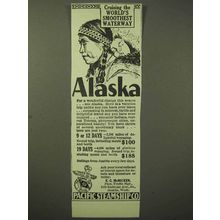 1929 Pacific Steamship Co. Cruise Ad - Alaska