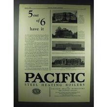 1929 Pacific Steel Boiler Ad - Y.M.C.A. Graduate School